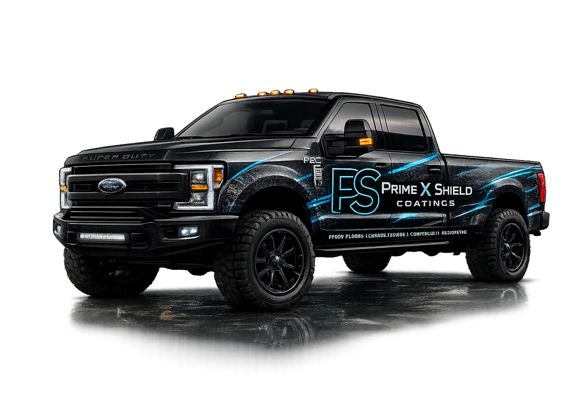 Prime X Shield Coatings branded work truck, Las Vegas NV